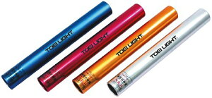 TOEI LIGHT(トーエイライト) アルミバトンセット4(検) G1391 4色1組 収納ナイロンケース付 直径39mm×長さ約30cm 日本陸上競技連盟検定品