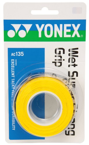 【ポイント10倍★ お買い物マラソン限定 】ヨネックス(YONEX) テニス バドミントン グリップテープ ウェットスーパーストロンググリップ (3本入り) AC135