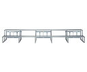 パックス工業 ひな段2段5連セットD400 H-25W62(4)