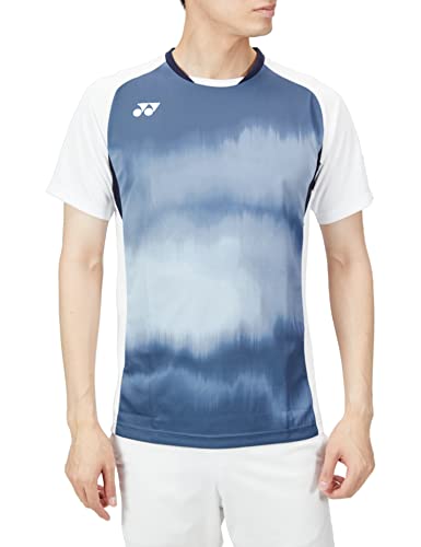 [ヨネックス] 半袖シャツ ゲームシャツ(フィットスタイル) メンズ ホワイト (011) SS スウェット メンズ トレーニング ストレッチ バックロゴ GYM MOVESPORT デサント XO 　 2