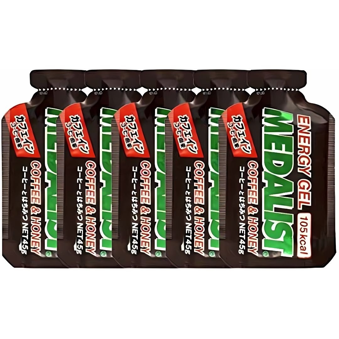 メダリスト エナジージェル コーヒーとはちみつ 5個セット トレイルランニング マラソン 自転車 トライアスロン 行動食 補給食