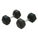 エバニュー ラバーHEXダンベル18kg