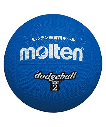 molten(モルテン) ドッジボール ゴム2号球 青 D2B