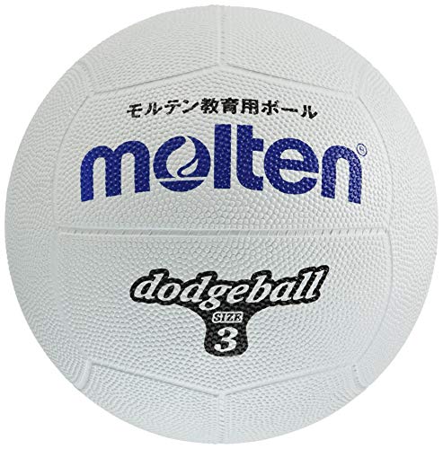 【ポイント10倍★ワンダフルデー限定 】molten(モルテン) ドッジボール ゴム3号球 白 D3W