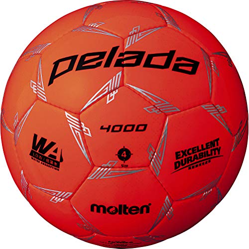 サッカーボール（ジュニア） モルテン(molten) サッカーボール 4号球 小学生 検定球 ペレーダ4000 F4L4000-O 蛍光オレンジ F4L4000-O