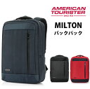 アメリカンツーリスター ミルトン バックパック リュック サムソナイト MILTON backpack DR9 003 ( ビジネスバッグ メンズ バッグ リュックサック ビジネスリュック ビジネス 通勤 パソコン プレゼント デイパック 通勤用 通勤リュック 大人 ポケット 収納 男性 PC 多機能 )