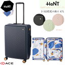 エース(ACE) HaNT/ハント アワーズ スーツケース 06753 ジッパーキャリー 47L キャスターストッパー付き ( 旅行 キャリー キャリーケース sサイズ トランク トラベル キャリーバッグ レディース tsaロック 出張用 ビジネス ケース )