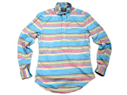 Gitman Vintage Pullover Buttondown Shirt: Multi Stripe Gitman Vintage Pullover Buttondown Shirt: Multi Stripe