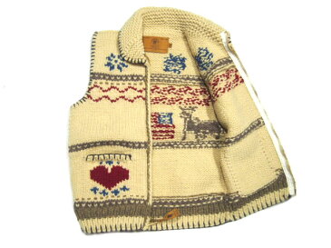 【期間限定30％OFF！！】CANADIAN SWEATER（カナディアンセーター）/AMERICAN COUNTRY TAPESTRY ZIP UP VEST/natural【アウトレット】