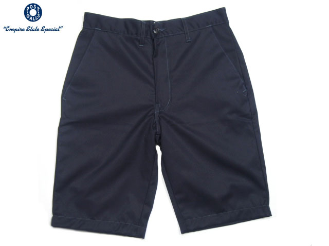 【只今50％OFF！】POST OVERALLS(ポストオーバーオールズ）/ 2322S SUPREME TWILL MENPOLINI EXTRA SHORTS/navy