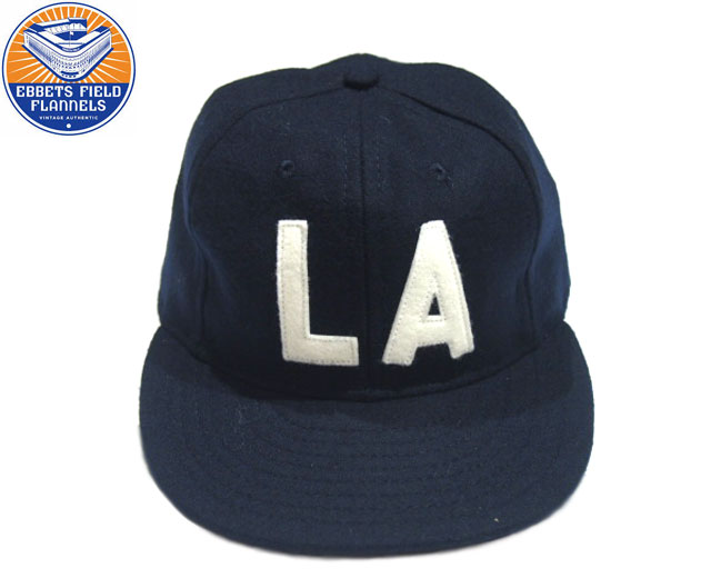【期間限定30％OFF！】EBBETS FIELD（エベッツフィールドフランネル）/LOS ANGELES ANGELS 1954 VINTAGE BASEBALL CAP/dark navy