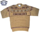 JAMIESONS（ジャミーソンズ）/#MK158-731-85 CREWNECK FAIRISLE SWEATER/medium brown mix