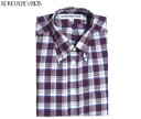 INDIVIDUALIZED SHIRTS（インディビジュアライズド　シャツ）/L/S STANDARD FIT B.D. MULTI CHECK SHIRTS（ボタンダウンシャツ）/purple