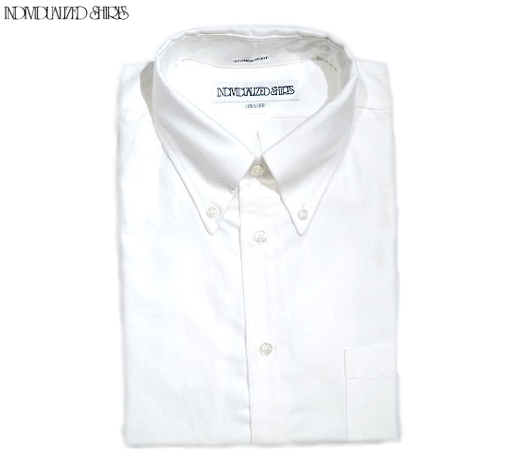 INDIVIDUALIZED SHIRTS（インディビジュアライズド　シャツ）/L/S STANDARD FIT B.D. REGATTA OXFORD SHIRTS（オックスフォードボタンダウンシャツ）/white