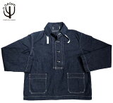 50OFFCORONA(ʡ/#CJ003-22-03 Utility Navy Pullover Jacket / High Density Indigo Denim w/Natural Stitch