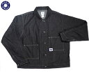 POST OVERALLS(ポストオーバーオールズ）/#1110 8DB MECHANIC BLOUSE / 8 oz. denim black