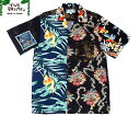 【只今30％OFF！】TWO PALMS（トゥー パームス ）/CRAZY PATTERN RAYON HAWAIIAN SHIRTS （ハワイアンシャツ）/black