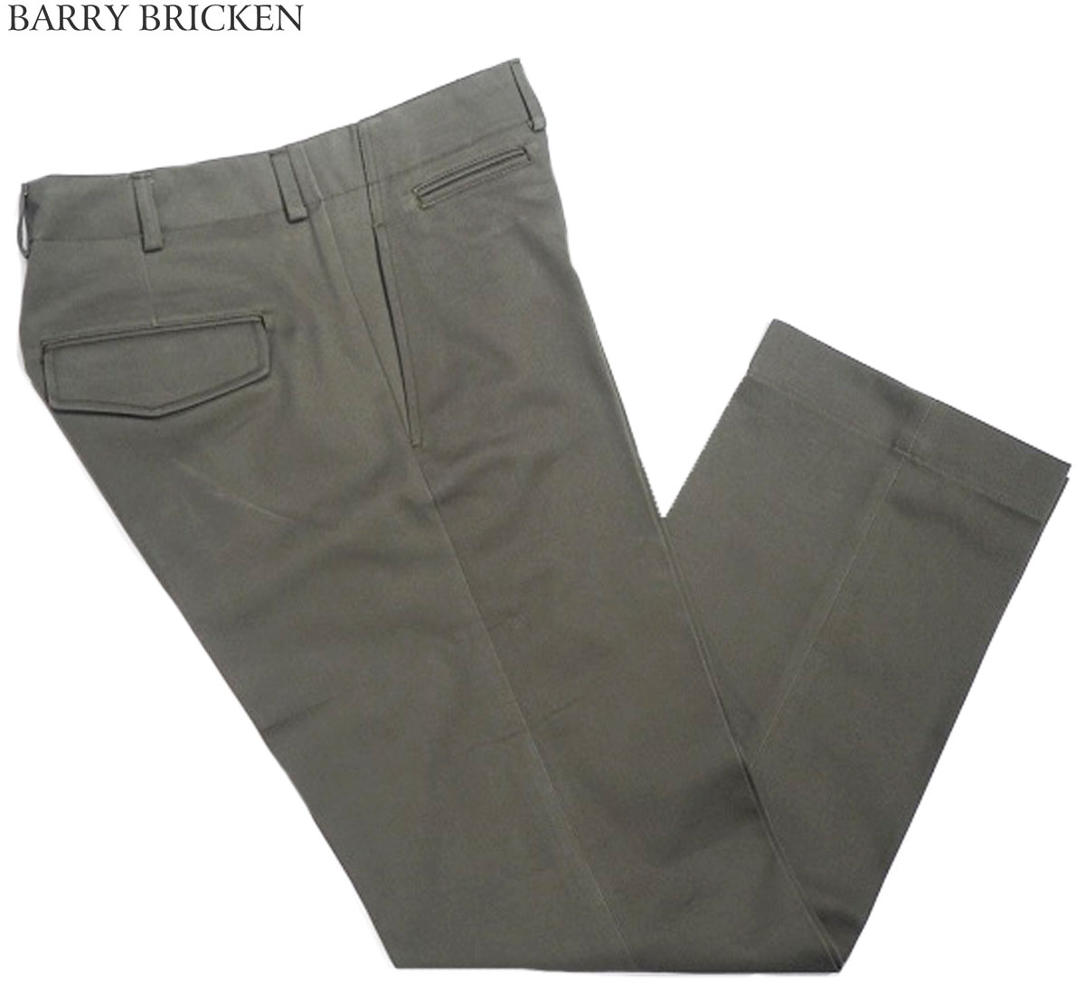 楽天travels　（トラベルズ）BARRY BRICKEN（バリーブリッケン） /ORGANIC COTTON MILITARY CHINO PANTS（ミリタリー・チノパンツ）/dark olive