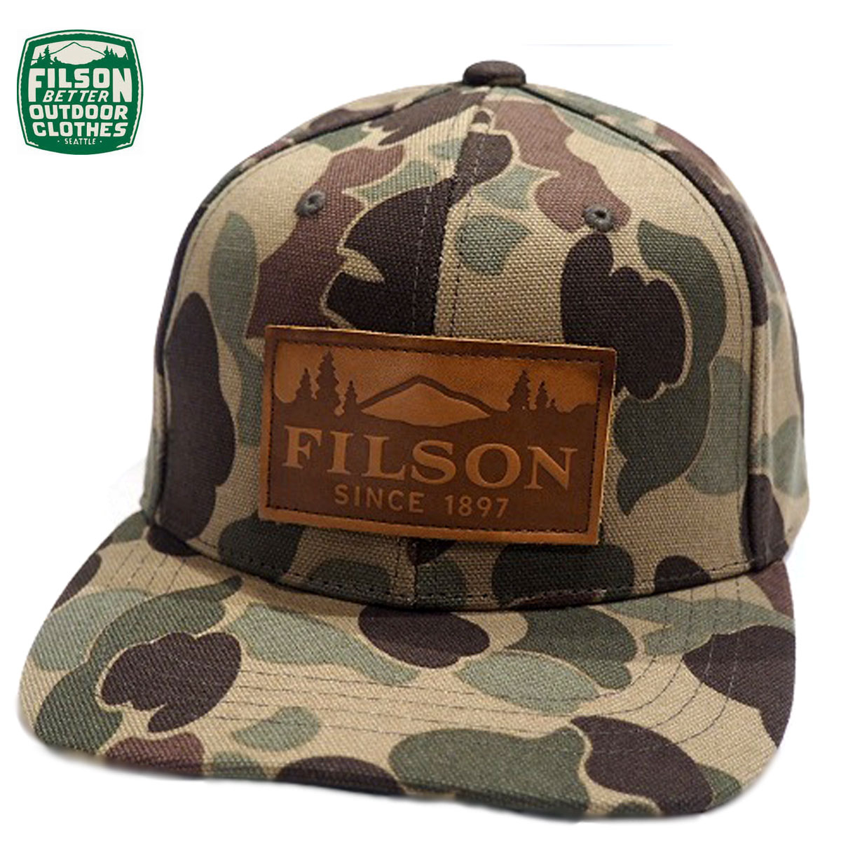 FILSON フィルソン #50287 LOGGER CAP CAMO/camo scenic