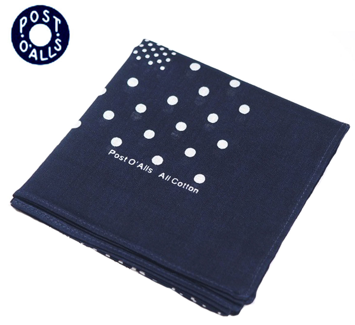 POST OVERALLS(ポストオーバーオールズ）/#4005 Bandana Hankie by Kamawanu Original 93/navy