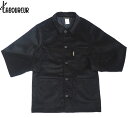 【只今30％OFF！】LE LABOUREUR(ル ラブルール）/VESTON VELOURS FRENCH COVERALL（フレンチ カバーオール）/noir