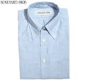 インディビジュアライズドシャツ ビジネスシャツ メンズ INDIVIDUALIZED SHIRTS（インディビジュアライズド　シャツ）/L/S STANDARD FIT B.D. COTTON＆LINEN SHIRTS（コットンリネンボタンダウンシャツ）/blue