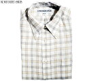 インディビジュアライズドシャツ ビジネスシャツ メンズ INDIVIDUALIZED SHIRTS（インディビジュアライズド　シャツ）/L/S STANDARD FIT B.D. LINEN SHIRTS（チェックリネンボタンダウンシャツ）/tan plaid