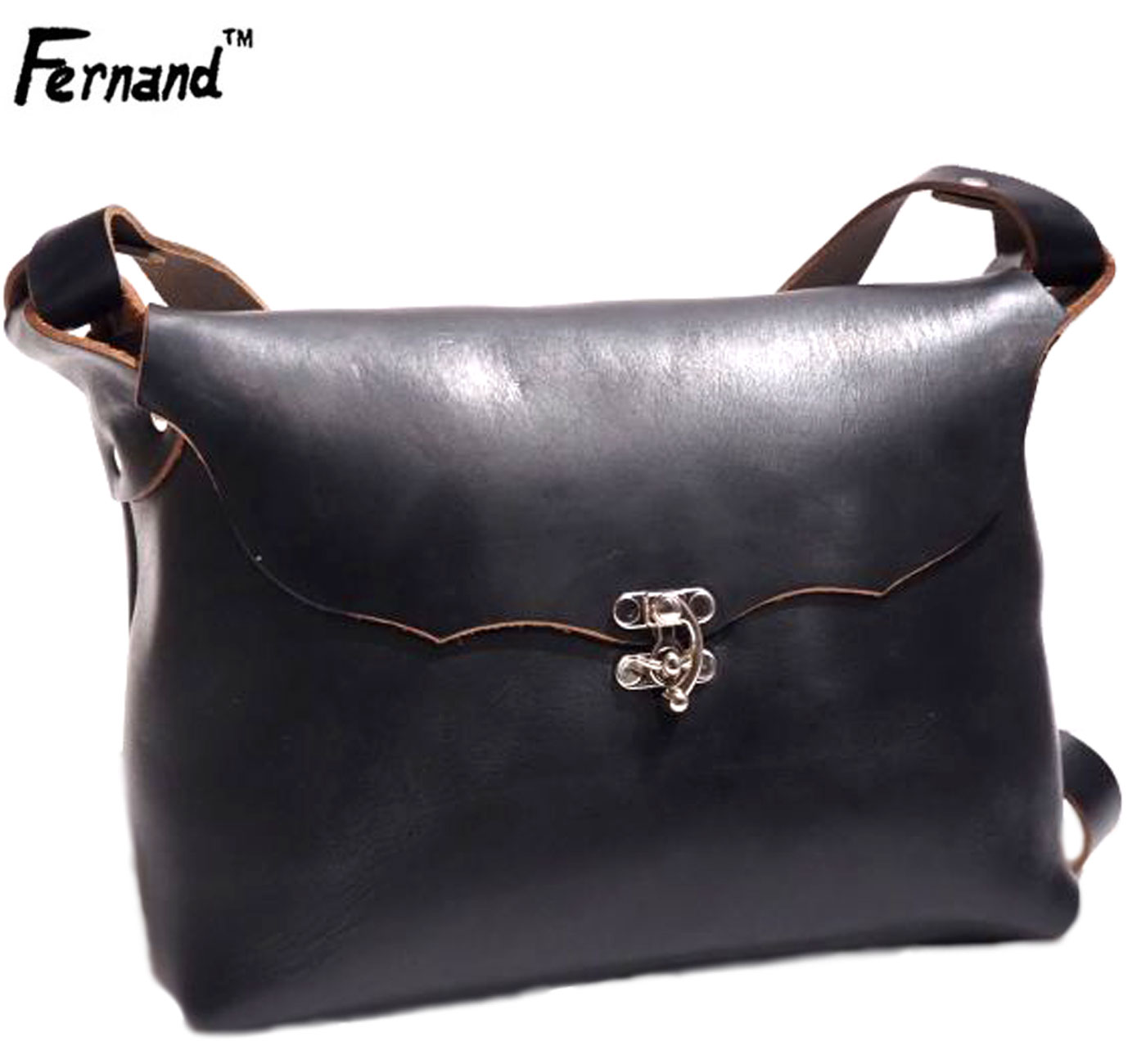 FERNAND LEATHER（フェルナンドレザー）/HORIZONAL I-PAD LATCH POUCH（ホライゾナルI-PAD ラッチポーチ）/ hand made in U.S.A./black