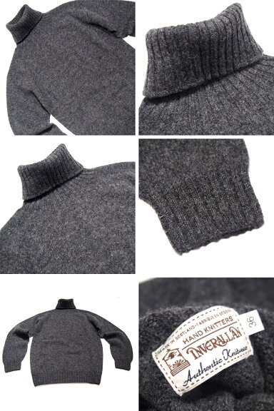 Inverallan Shetland Wool Turtleneck Sweater: Turtleneck Inverallan Shetland Wool Turtleneck Sweater: Turtleneck