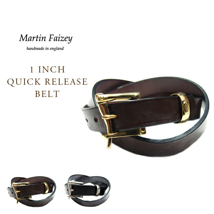 MARTIN FAIZEYi}[eBtFCW[j/BRIDLE LEATHER 1 INCH QUICK RELEASE BELT