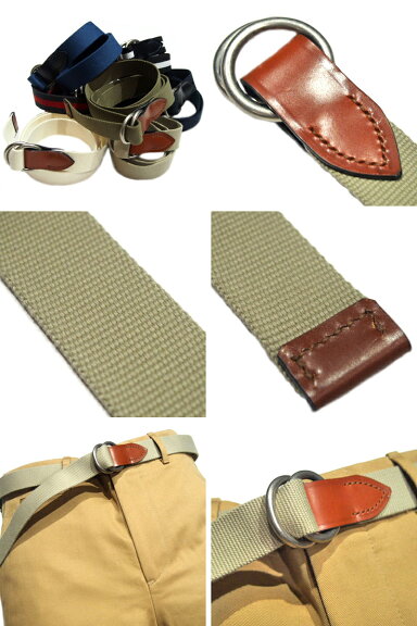 Martin Faizey Canvas W-Ring Belt Martin Faizey Canvas W-Ring Belt