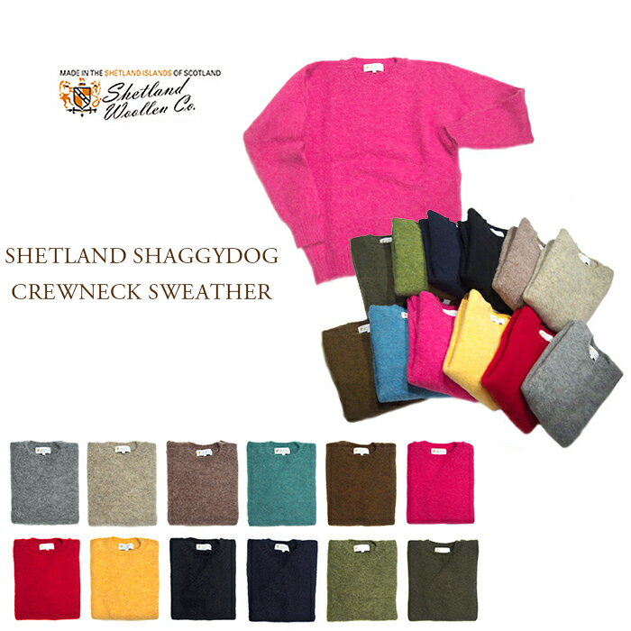 Shetland Woollen Co. Crewneck Shaggy Dog Sweater