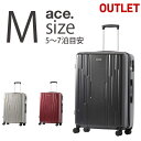アウトレット スーツケース エース 77リットル ジッパータイプ キャスターストッパー搭載 送料無料 あす楽 B-AE-04123(4)
