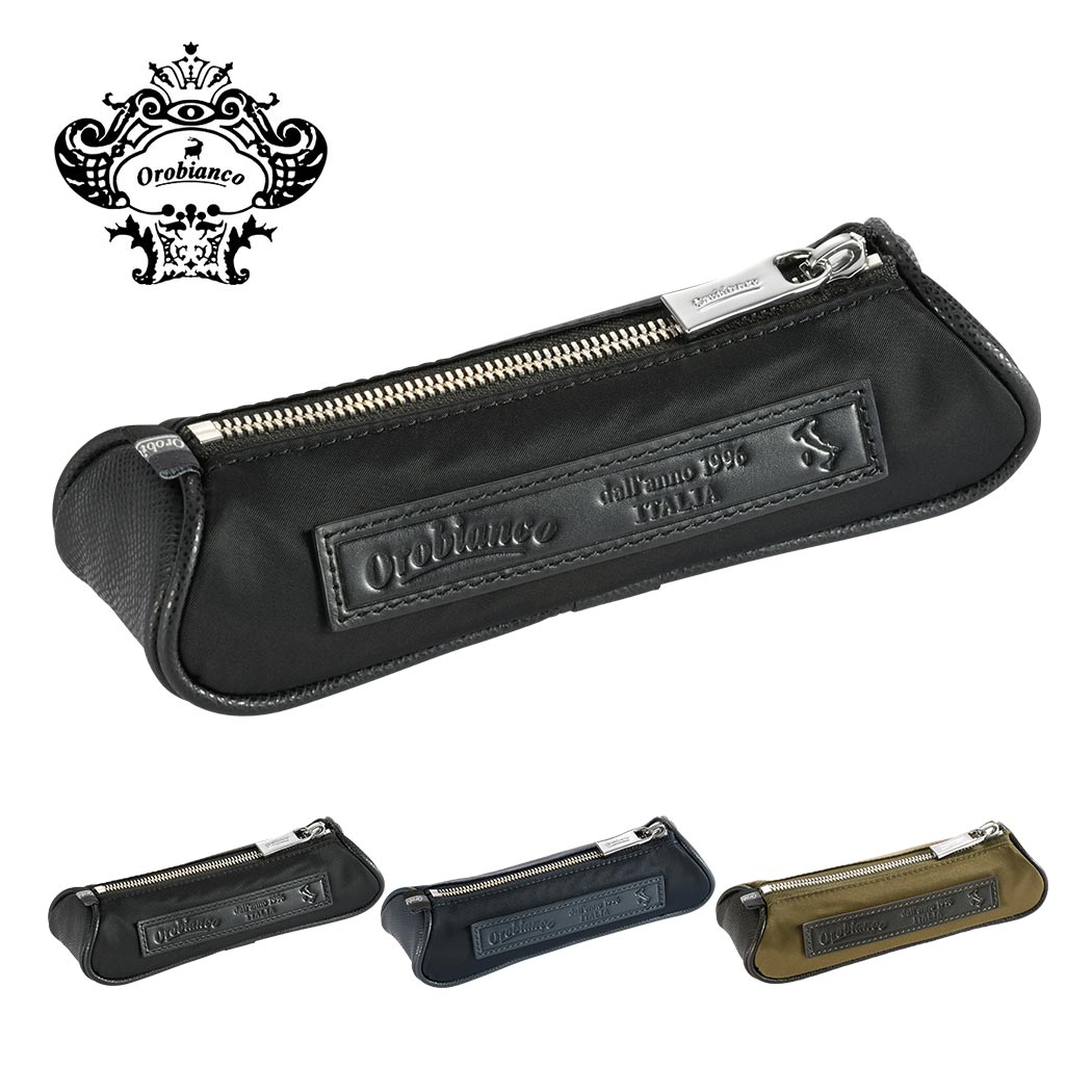 【無料ラッピング】オロビアンコ orobianco ペンケース メンズ レザー 本革 牛革 リサイクルナイロン 正規品 おしゃれ orobianco-93021...