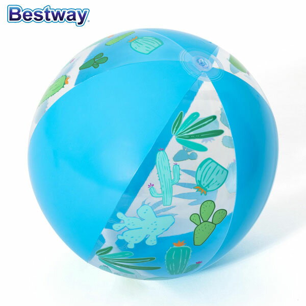 代金引換不可 ビーチボール 51cm インテックス に次ぐメーカー ベストウェイ/Designer Beach Ball cactus BESTWAYのサムネイル