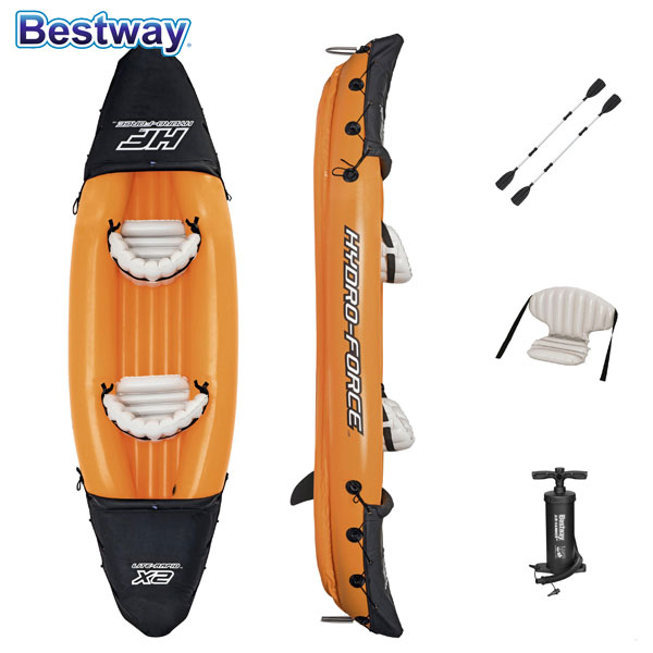 カヤック 2人乗り 321cm x 88cm ベストウェイ/hydro-force Lite-Rapid X2 Kayak BESTWAY