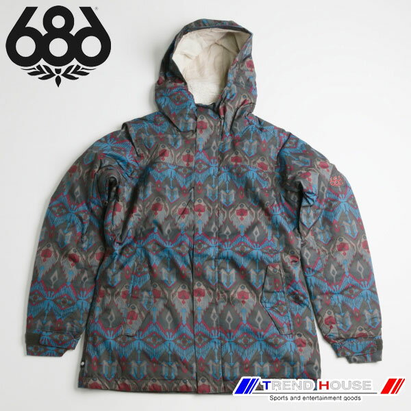 レディース スノージャケット Wms AUTHENTIC Paradise Insulated Jacket Coffee Deco/M L5W316B シックスエイトシックス six-eight-six