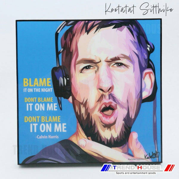 2枚で送料無料 ポップアートパネル カルヴィン ハリス CALVIN HARRIS Keetatat Sitthiket キータタット シティケット インテリア雑貨