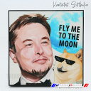 2枚で送料無料 ポップアートパネル イーロン マスク VER2 ELON MUSK VER2 Keetatat Sitthiket キータタット シティケット インテリア雑貨