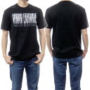(アルマーニエクスチェンジ)ARMANI EXCHANGE メンズクルーネックTシャツ 6KZTGM ZJ9AZ ブラック