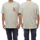 アルマーニ 服 メンズ (アルマーニエクスチェンジ)ARMANI EXCHANGE メンズクルーネックTシャツ 3RZTLH ZJ8EZ アイボリー