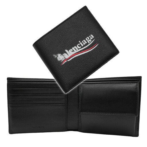 BALENCIAGA バレンシアガ 二つ折り財布 594315 2AA3B CASH SQ FOLD CO WAL メンズ ブラック BALENCIAGA バレンシアガ 二つ折り財布 594315 2AA3B CASH SQ FOLD CO WAL メンズ ブラック