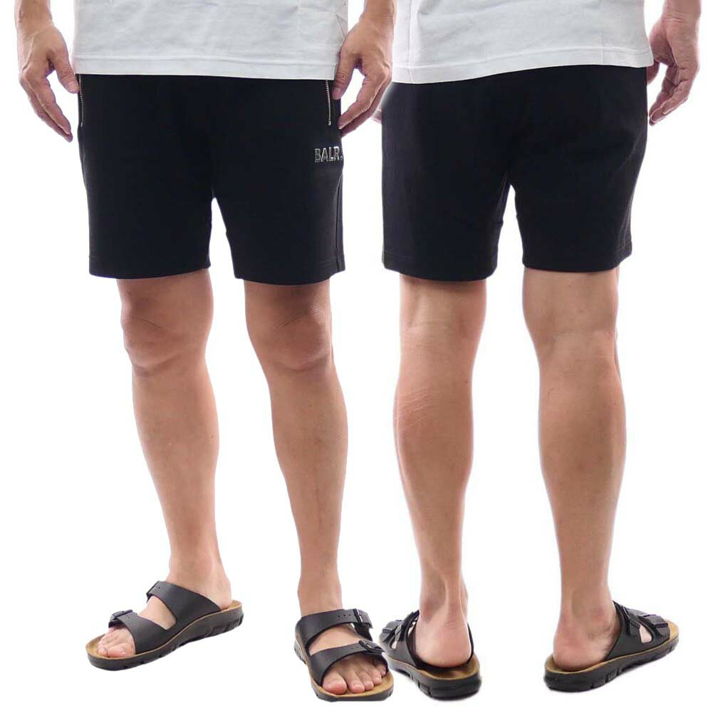 (ボーラー)BALR. メンズショートパンツ/ショーツ B1431.1003 / Q-Series Sweat Shorts ブラック