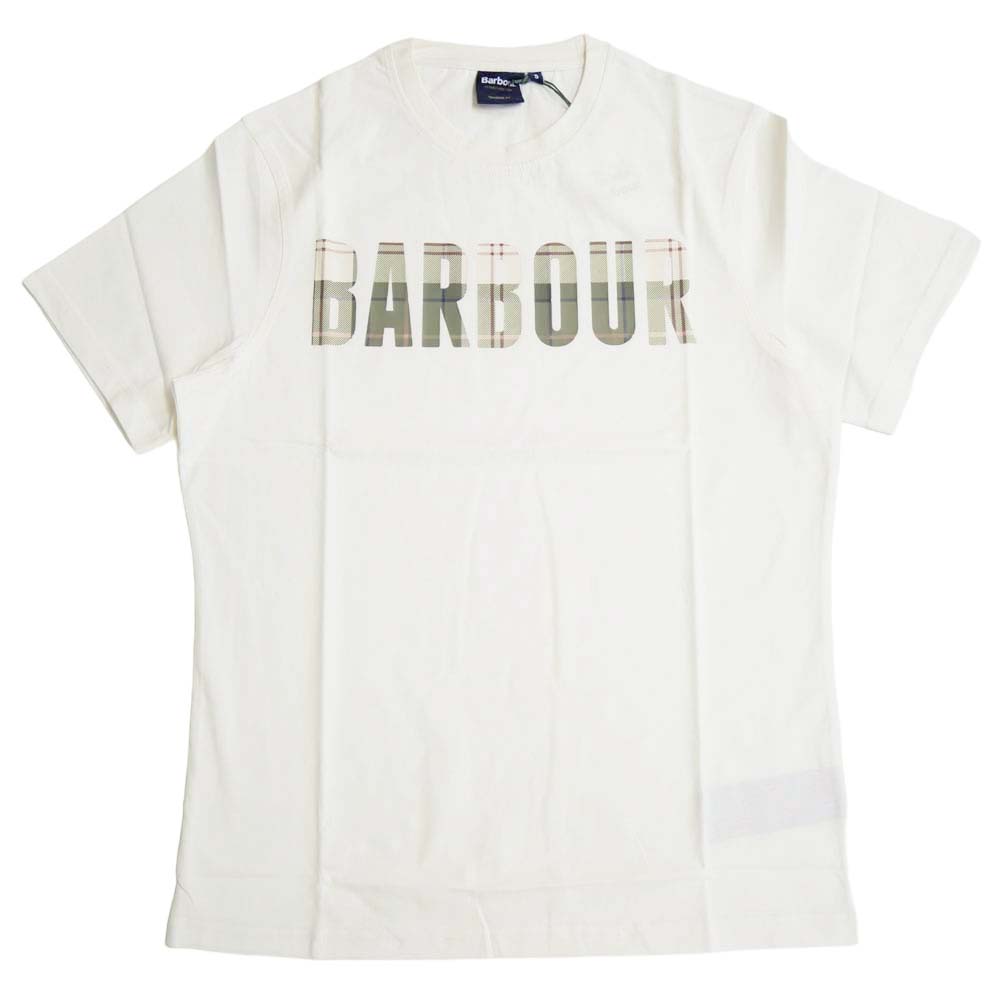 BARBOUR バブアー クルーネック Tシャツ MTS1275 メンズ アイボリー