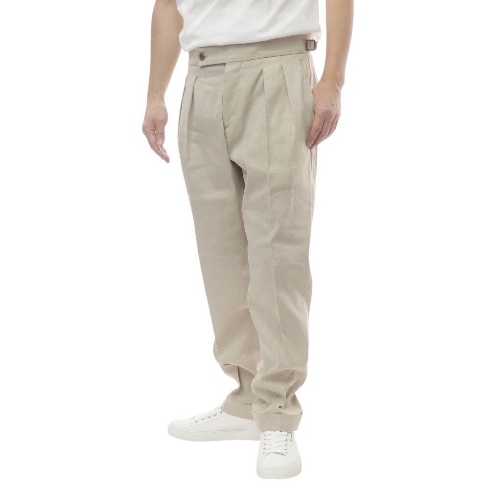 Rakuten - BERWICH ベルウィッチ 2プリーツパンツ SCOTCH PO1623X メンズ ベージュ