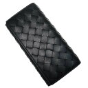 (ボッテガヴェネタ)BOTTEGA VENETA レディース長財布（小銭入れ付き） 742936 VCPP3 ブラック