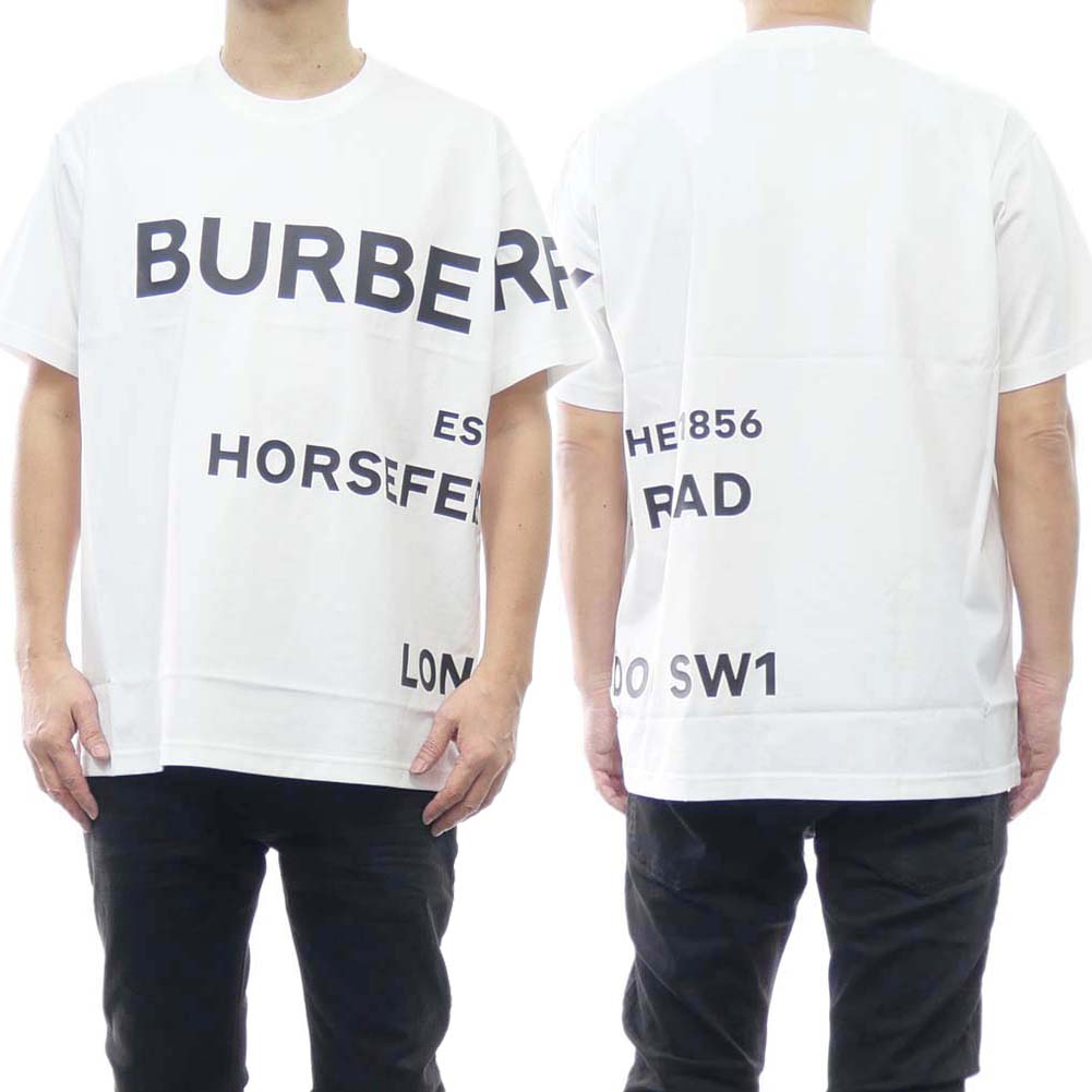 バーバリー (バーバリー)BURBERRY メンズクルーネックTシャツ 8040691 1 / HARLFORD ホワイト