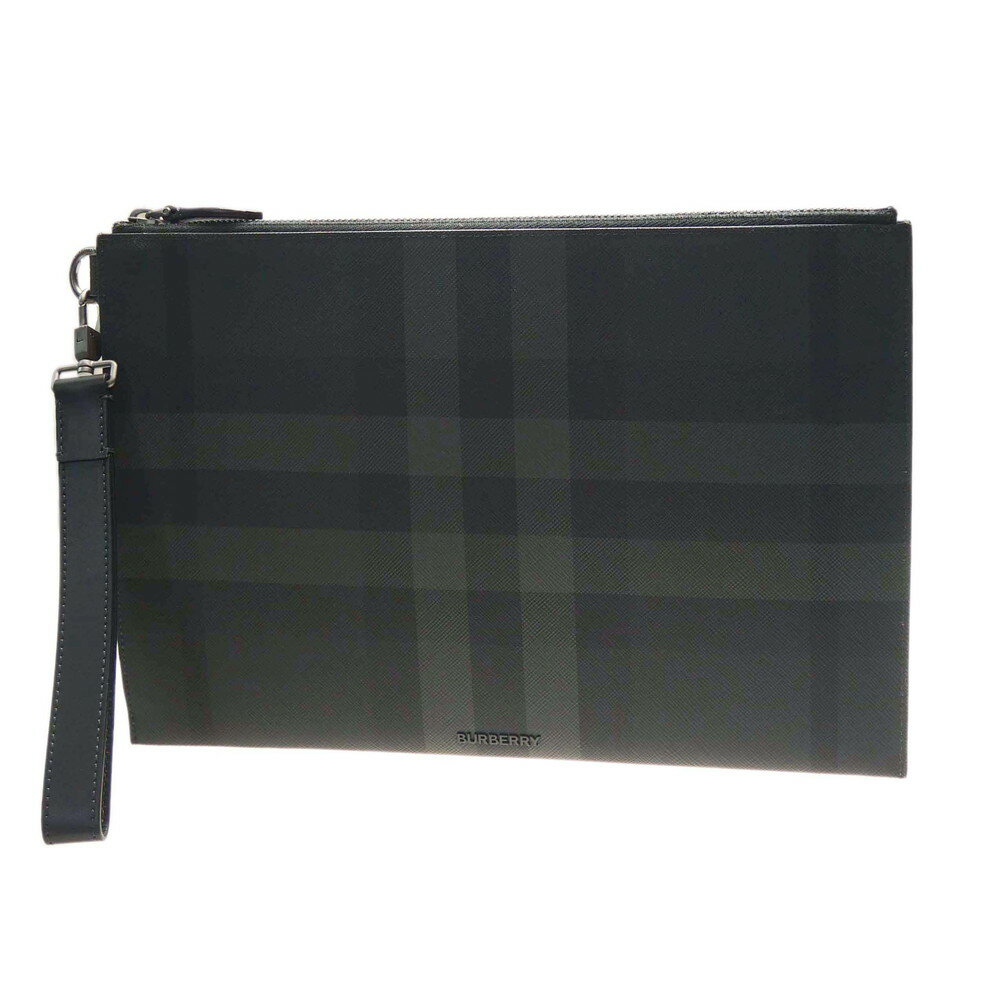 セカンドバッグ (バーバリー) BURBERRY メンズクラッチバッグ/セカンドバッグ 8074693 1 / MS EDIN BRT チャコールグレー /2024春夏新作