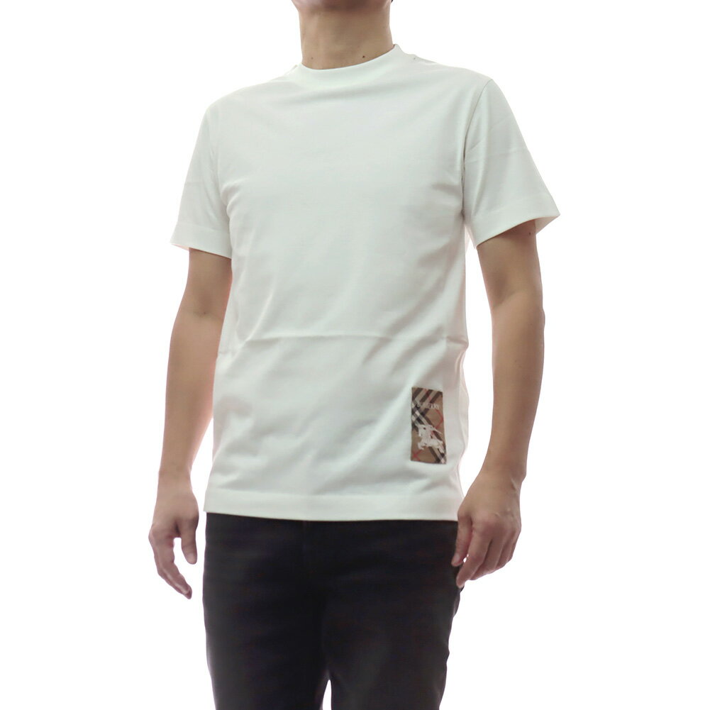 Rakuten - BURBERRY バーバリー クルーネック Tシャツ 81022541 / SP25-MW-FOR-2.6.094 メンズ ホワイト