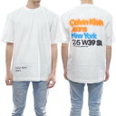 (カルバンクラインジーンズ)CALVIN KLEIN JEANS メンズクルーネックTシャツ J30J322881 ホワイト